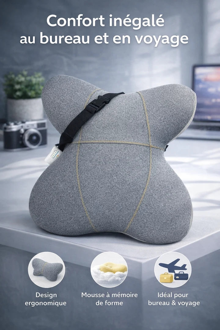 Cojín Lumbar Ergonómico de Memoria para Silla de Oficina y Auto| Pago contra entrega