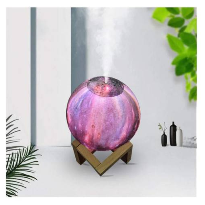 Humidificador Ultrasónico LED con Diseño de Galaxia y Aromaterapia | Pago Contra entrega